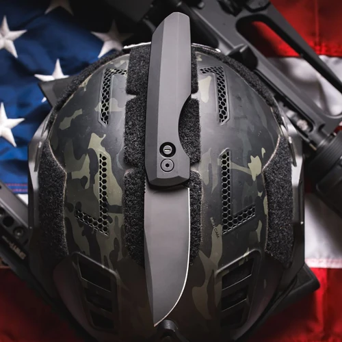 Pro-Tech Vero Synapse 2 Operator Black Aluminum Handles DLC MagnaMax Blade VERO2103MM-OP