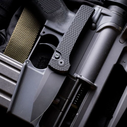 Pro-Tech Chaves Scapegoat Compact Operator Black Carbide Textured Handles DLC MagnaMax Blade RCS1106-OP