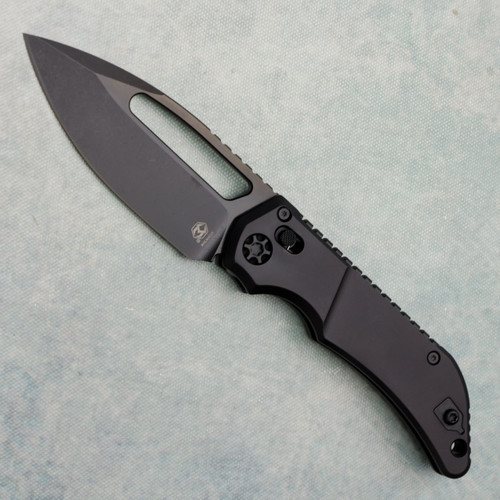 Heretic Knives Koschei Crossbar Lock Black Aluminum Handles DLC MagnaCut Blade H061-6A-T