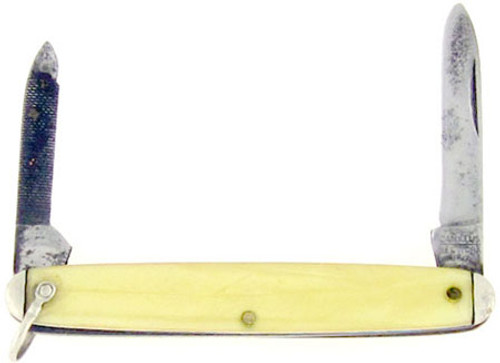 Camillus Cutlery Co. Antique Pen Knife Cracked Ice Celluloid 43