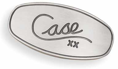 Case XX Silver Script Belt Buckle 4665 | American Edge Knives