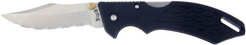 Rigid Lock Back Serrated Textured Black  64