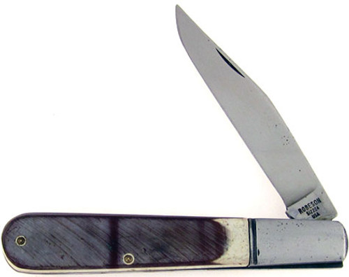 Robeson Cutlery Grandaddy Barlow Brown SawCut Delrin 512224BD