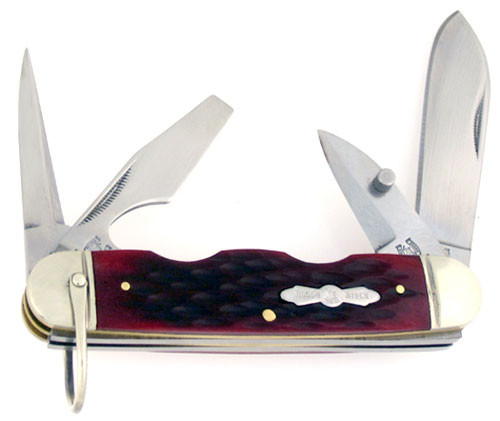 Rough Rider Scout Camp Knife Red Bone 573