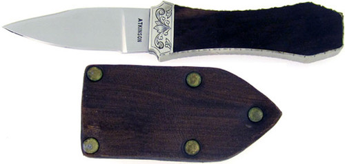 Dick Atkinson Custom Boot Knife Fancy Wood