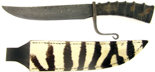 J.P. Miller Custom Fighter Impala Horn Ivory & Damascus