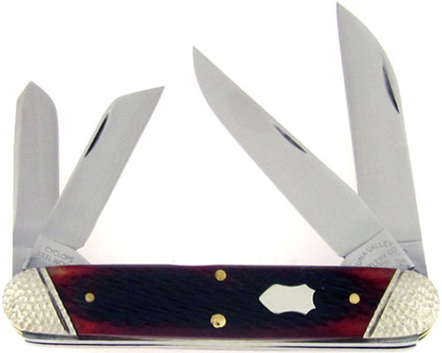 Tuna Valley Cutlery Co. Cigar Congress Jigged Red Bone Large