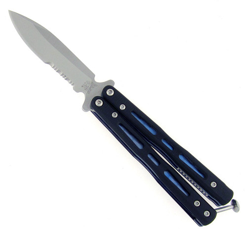 Benchmade Balisong Model 32S Mini Morpho Butterfly G-10 Titanium Serrated