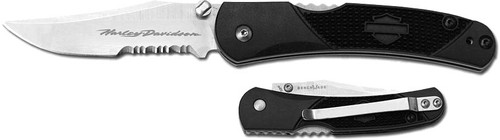 Benchmade Harley Davidson Mini Nightshift (Steigerwalt LBK Small) Satin Serrated 13550S