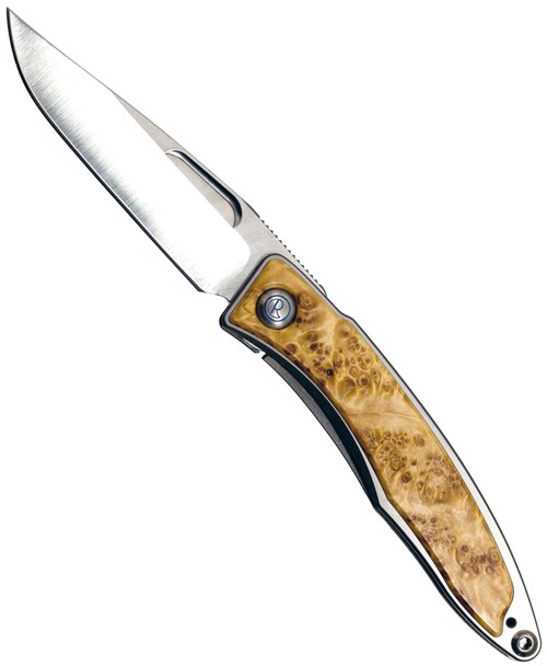 Chris Reeve Mnandi w/ Box Elder Burl Wood Inlay