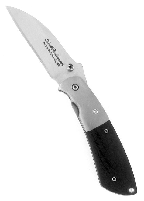 Keith Coleman Custom Wharncliffe Liner Lock Black G-10
