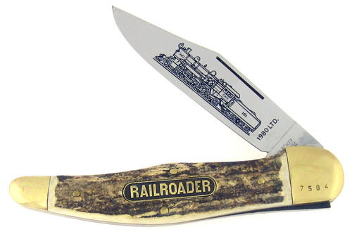 Boker The Railroader Folding Hunter Genuine Stag 1980LTD