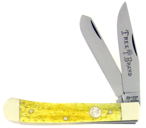 Boker Trapper Smooth Yellow Bone 2525YB