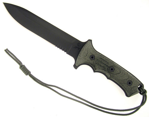 Chris Reeve Green Beret Tactical Fixed Blade Canvas Micarta