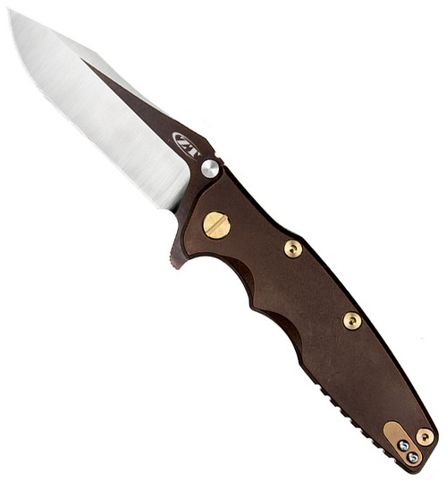Zero Tolerance 0392BRNGLD Hinder Frame Lock Flipper Titanium Brown Gold Limited Edition