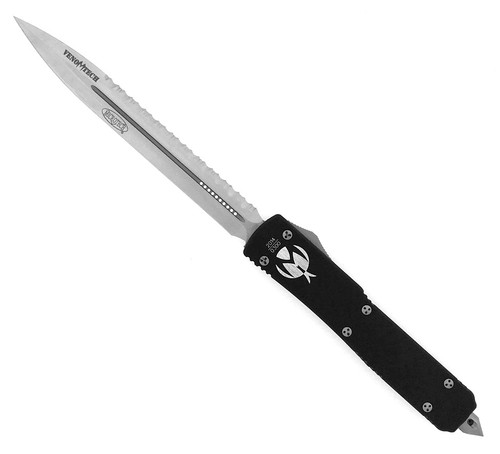 Microtech Venomtech OTF Auto D/E Satin Full Serrated VT-6