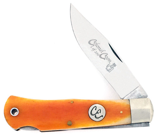 Colonel Coon Mountain Man Lock Back Smooth Sunset Bone CC3LSAG