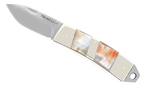 W.C. Overholser Custom Tail Lock Orange Mother of Pearl