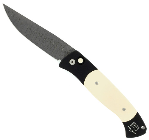 Pro-Tech Large Brend Auto #1 Custom Tuxedo Damascus 2016 Blade Show 1151-D