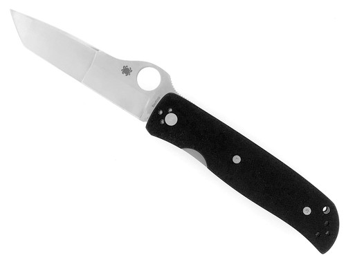 Spyderco Double Bevel Liner Lock Black G-10 C174GP