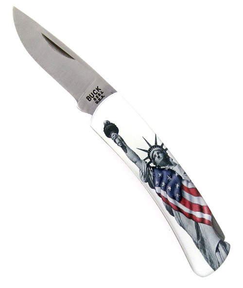 Buck 525 Gent Lock Back Lady Liberty The Spirit of America
