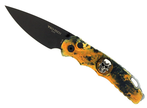 Pro-Tech TR-5 Custom PK Splash Skull Lerch Titanium Assist Black Blade Limited Edition