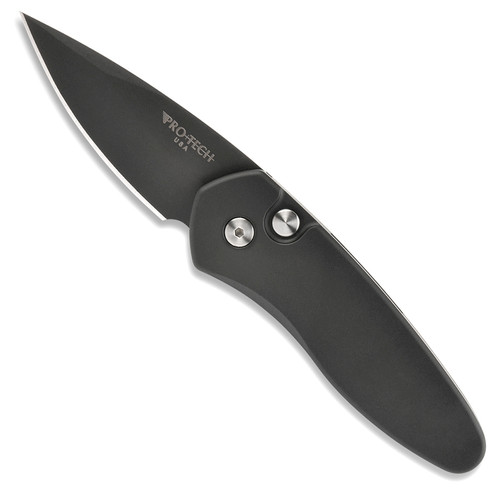 Pro-Tech Sprint Auto Solid Black Handle DLC Blade 2907