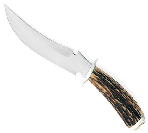 R.B. Johnson Custom Bowie Fighting Knife Genuine Stag