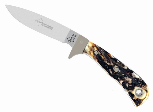 Bowen Vintage Small Drop Point Hunter Burnt Stag 124-S