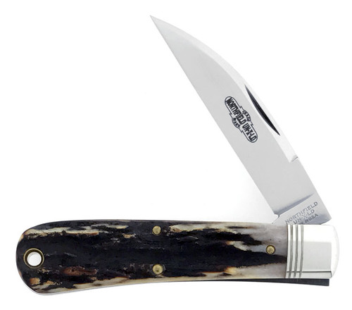 Great Eastern Cutlery Northfield UN-X-LD Viper Slip Joint Burnt Stag 470116