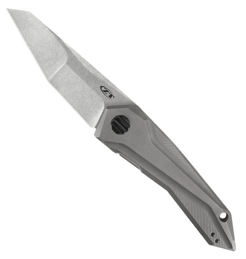 Zero Tolerance 0055 GTC Frame Lock SLT Flipper Titanium Stonewash