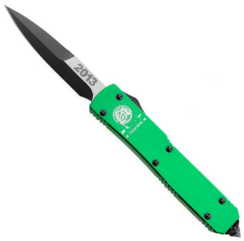 Microtech Ultratech Bayonet Flat Body USN G5 Special Green Black Standard 120-1G5