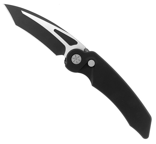 RAT Worx MRX Auto Black Smooth Body Tanto Two Tone Blade 00313