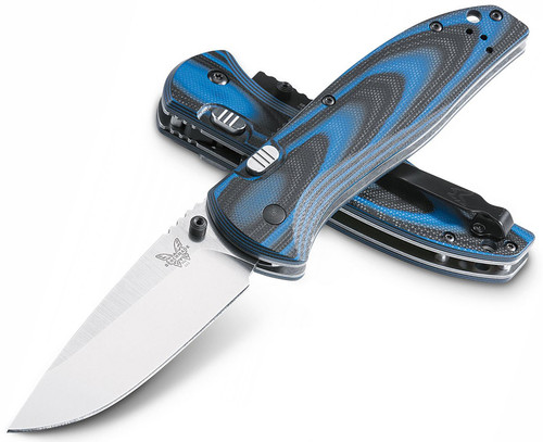 Benchmade APB Assist Folder Black/Blue G-10 Satin Blade 665