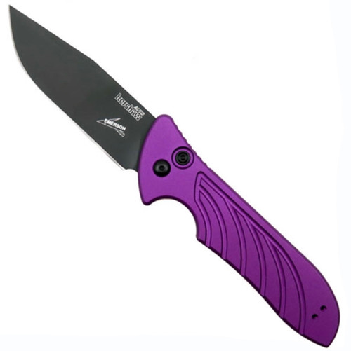 Kershaw Launch 5 Auto Emerson Design Purple Handle Black Blade 7600PURBLK