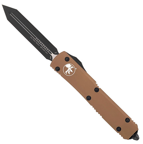 Microtech Ultratech Spartan Contoured Tan Black Standard 223-1TA