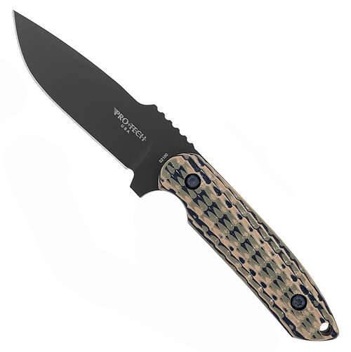 Pro-Tech Les George Rockeye Fixed Blade Desert Camo G-10 Handle DLC 52100 Blade LG309-M
