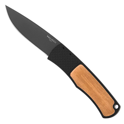 Pro-Tech Whiskers Magic BR-1.62 Bolster Release Auto Solid Copper Inlay DLC Blade