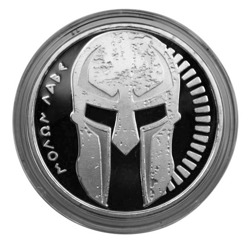Marfione Custom Challenge Coin Spartan Molon Labe .999 Fine Silver 1 Troy Ounce