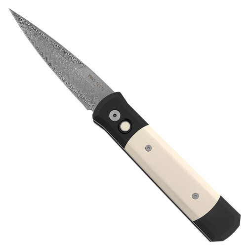 Pro-Tech Godfather Tuxedo Hand Ground Damasteel Blade 951-DM