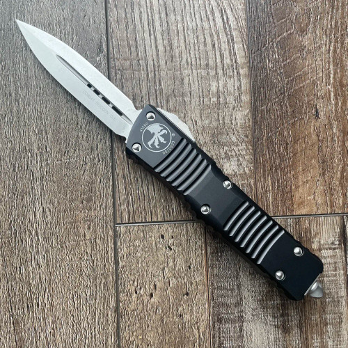 Microtech Combat Troodon D/E Black Stonewash Standard 142-10