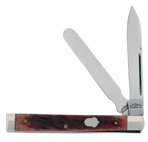 A.G. Russell Doctor's Knife Red Jigged Bone