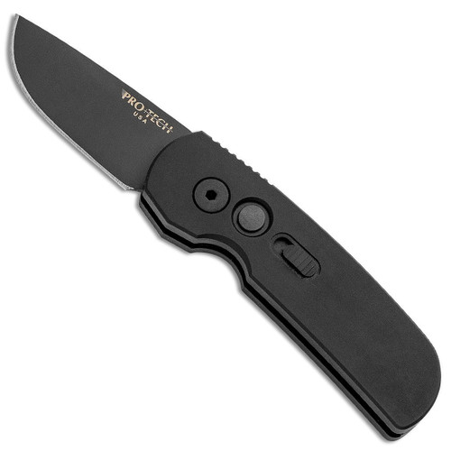 Pro-Tech Calmigo Auto SWAT Solid Black Handle DLC Blade 2205-SWAT