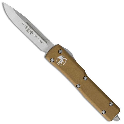 Microtech UTX-70 S/E Tan Satin Standard 148-4TA