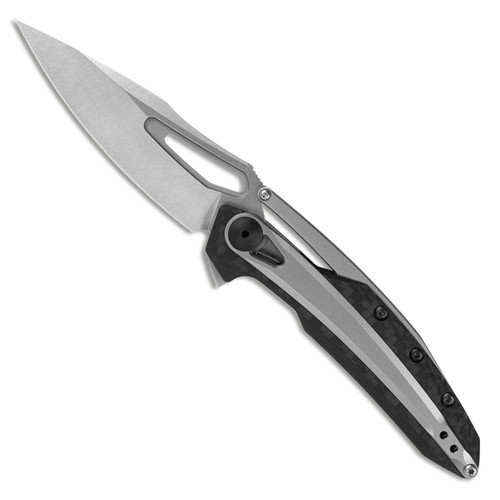 Zero Tolerance 0990 Liner Lock Flipper Carbon Fiber Handle Stonewash Blade