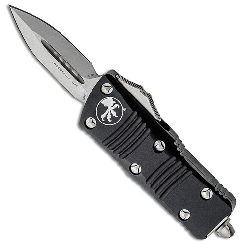 Microtech Mini Troodon D/E Black Stonewash Standard 238-10