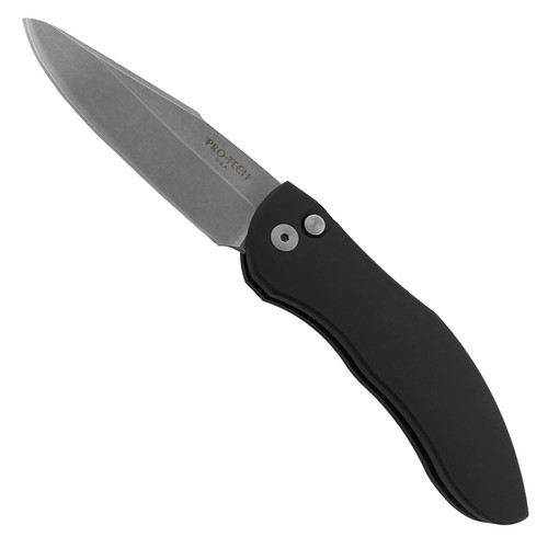 Pro-Tech Doru Solid Black Handle Stonewash Blade 2010