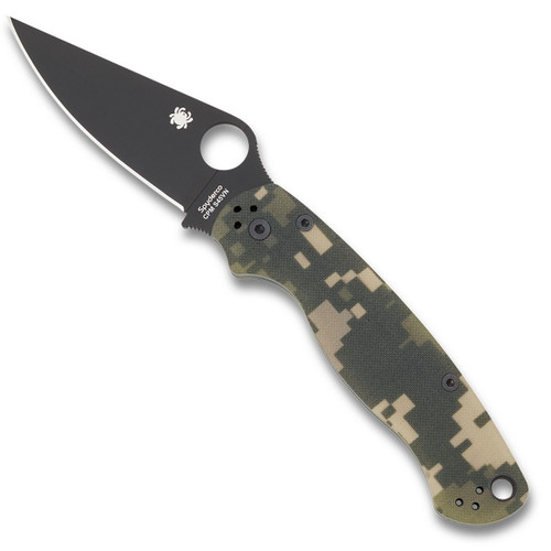 Spyderco Para Military 2 Digital Camo G-10 Handle DLC Blade C81GPCMOBK2