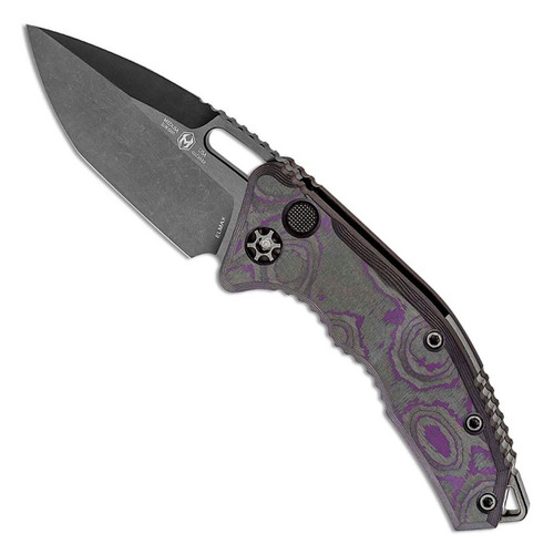 Heretic Knives Medusa Auto Tanto Orange Camo Fat Carbon Fiber