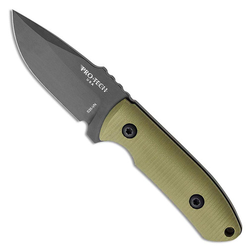 Pro-Tech Les George SBR Fixed Blade Green G-10 Handle DLC Blade LG511-GREEN